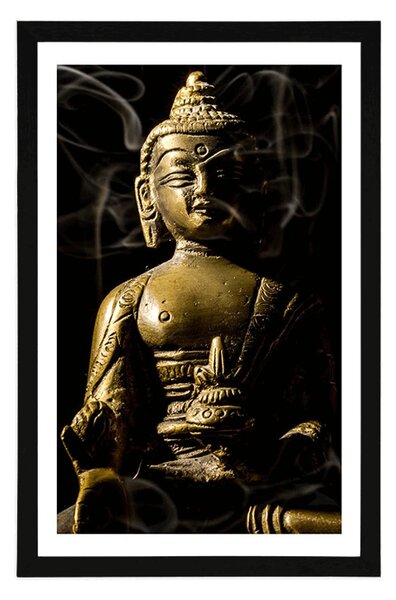 Poszter paszportuval Buddha szobor