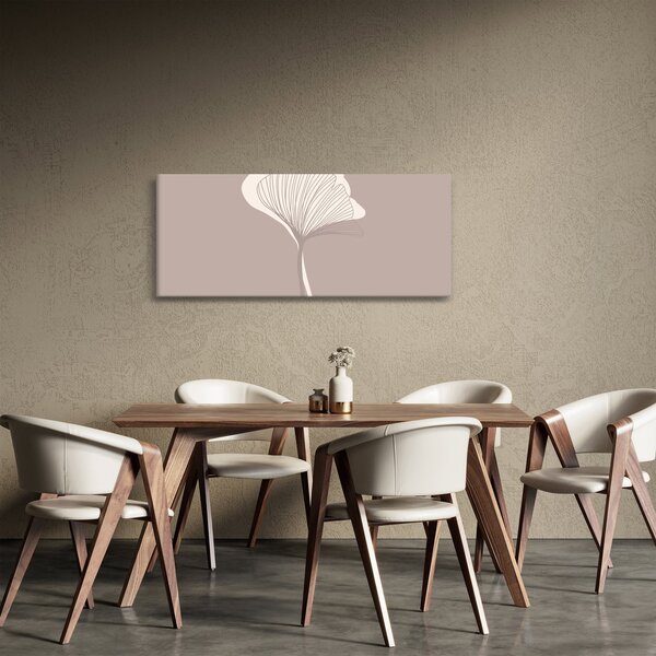 Kép - Bézs színű levelek N⁰3 (120x50 cm)