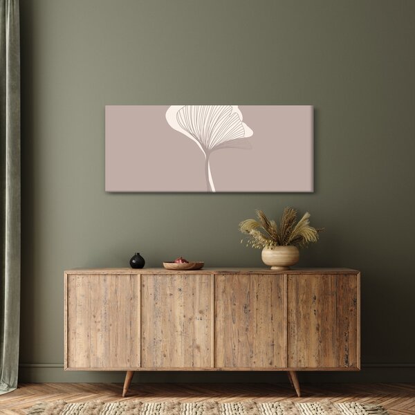 Kép - Bézs színű levelek N⁰3 (120x50 cm)