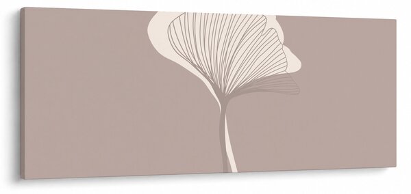 Kép - Bézs színű levelek N⁰3 (120x50 cm)