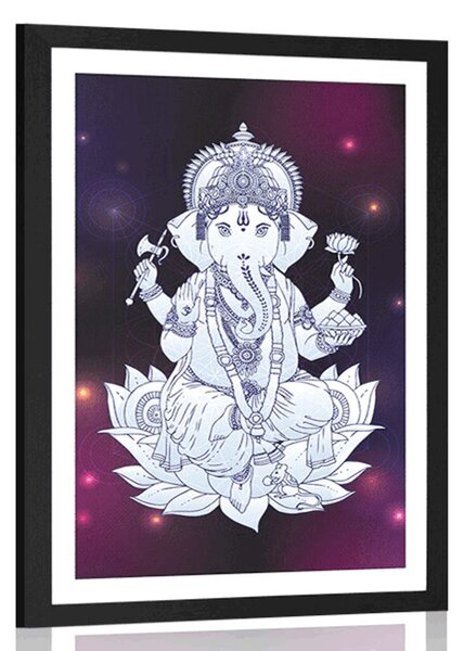 Poszter paszportuval buddhista Ganesha