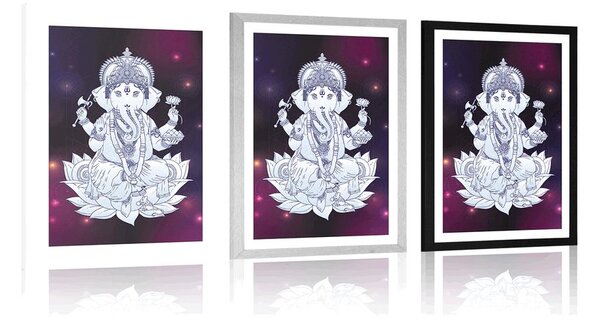 Poszter paszportuval buddhista Ganesha