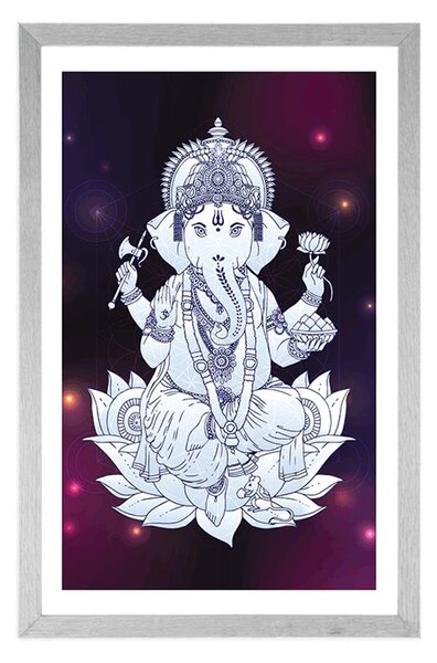 Poszter paszportuval buddhista Ganesha
