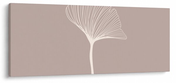 Kép - Bézs színű levelek N⁰5 (120x50 cm)