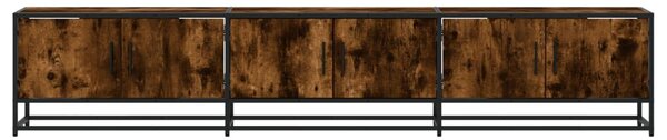 Füstös tölgy színű szerelt fa TV-szekrény 210 x 35 x 41 cm