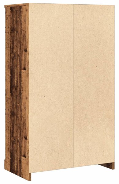 Antik fa színű szerelt fa magasszekrény 60x35,5x103,5 cm
