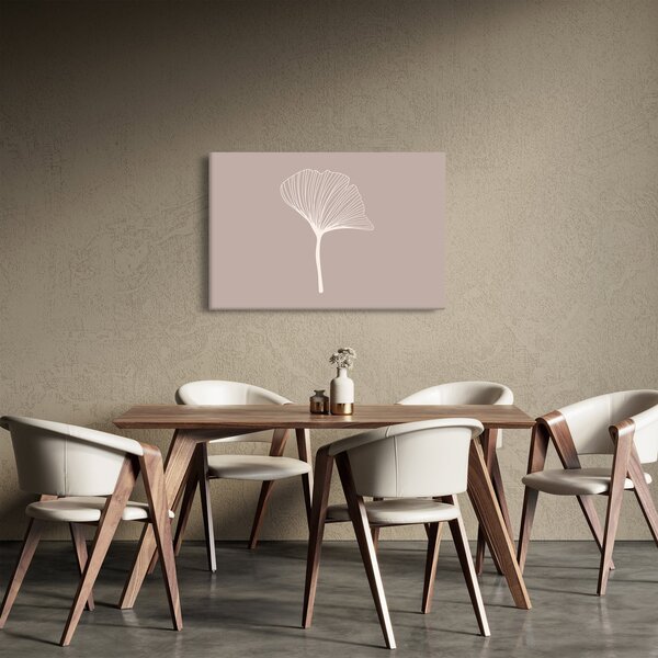Kép - Bézs színű levelek N⁰5 (90x60 cm)