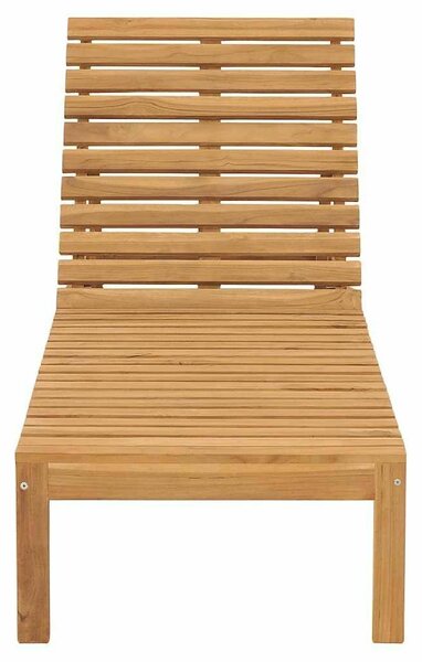 VidaXL Teakfa Napozóágy - Állítható Háttámlával - 200cm
