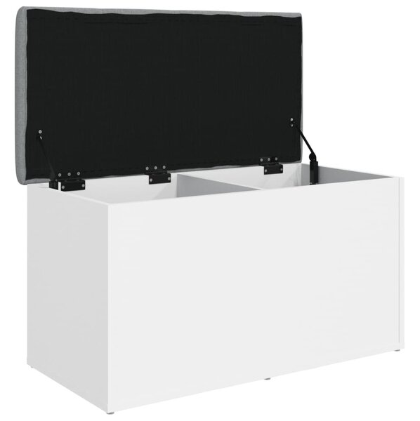 Fehér, rétegelt fa tárolópad 82 x 42 x 45 cm