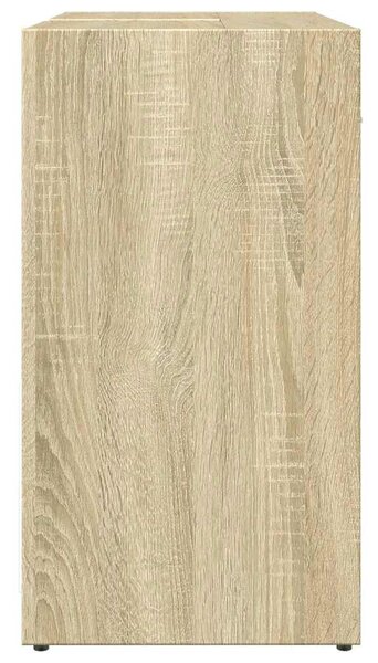 Sonoma tölgy szerelt fa fürdőszobai mosdószekrény 60x33x60 cm