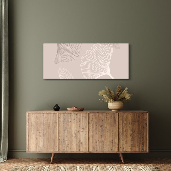 Kép - Bézs színű levelek N⁰6 (120x50 cm)