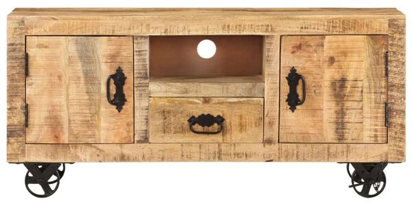 Mangófa TV Szekrény - Ipari Stílus - 110x30x50 cm