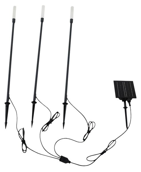 Lindby - Balian Napelemes lámpa w/Földi tüske 3 pcs. Fekete - Lampemesteren