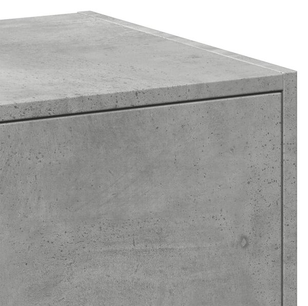 Betonszürke szerelt fa patikaszekrény 30 x 41 x 77,5 cm