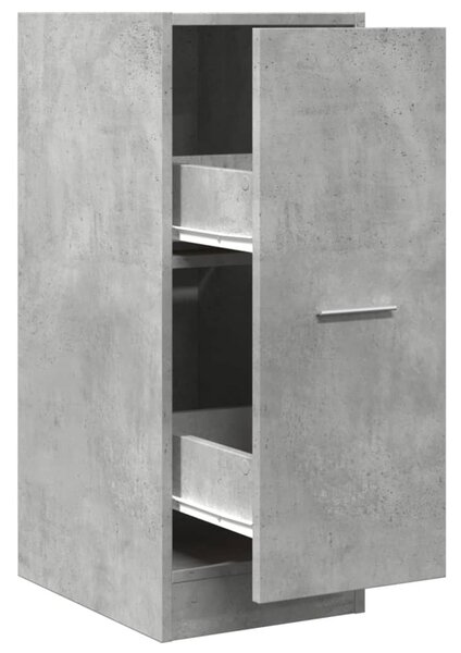 Betonszürke szerelt fa patikaszekrény 30 x 41 x 77,5 cm
