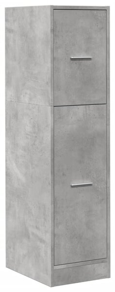 Betonszürke szerelt fa patikaszekrény 30 x 41 x 118 cm