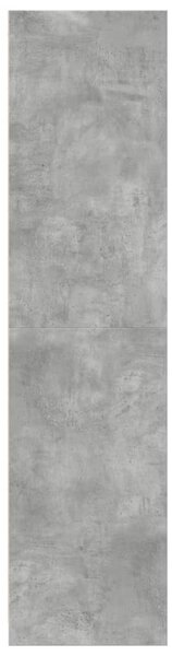 Betonszürke szerelt fa ruhásszekrény 30 x 50 x 200 cm