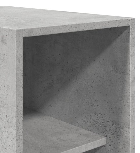 Betonszürke szerelt fa ruhásszekrény 30 x 50 x 200 cm