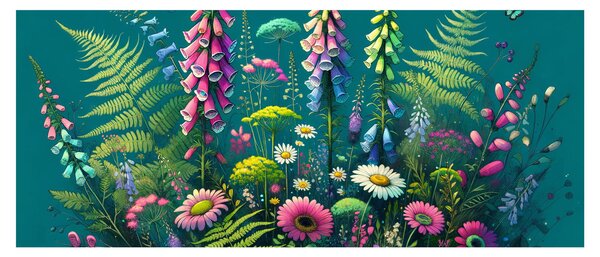 Kép - Mezei virágok (120x50 cm)