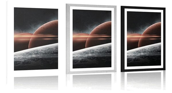 Poszter paszportuval bolygók a galaxisban