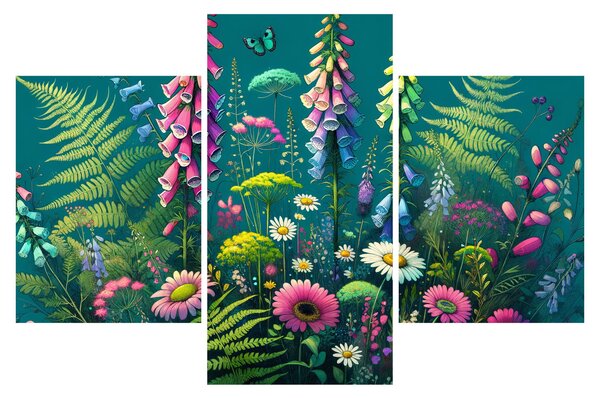 Kép - Mezei virágok (90x60 cm)