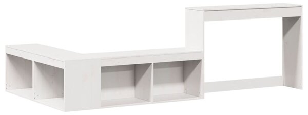 Tömör fenyőfa éjjeliszekrény íróasztallal 232 x 122 x 75 cm