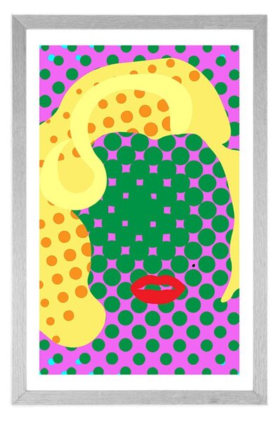Poszter paszportuval Marilyn Monroe pop art stílusban