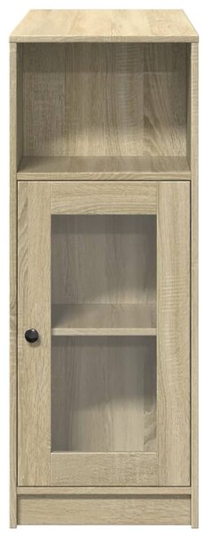 Sonoma tölgy szerelt fa bárasztal tárolókkal 101x40x103,5 cm