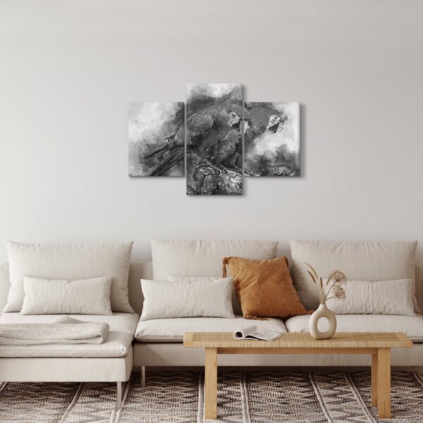 Kép - Akvarell papagájok (90x60 cm)