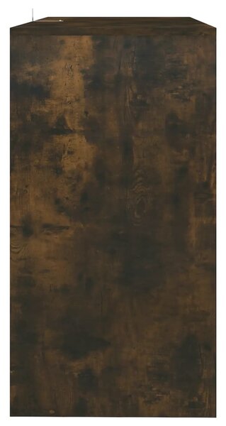 Füstös tölgy színű szerelt fa dohányzóasztal 89x41x76,5 cm