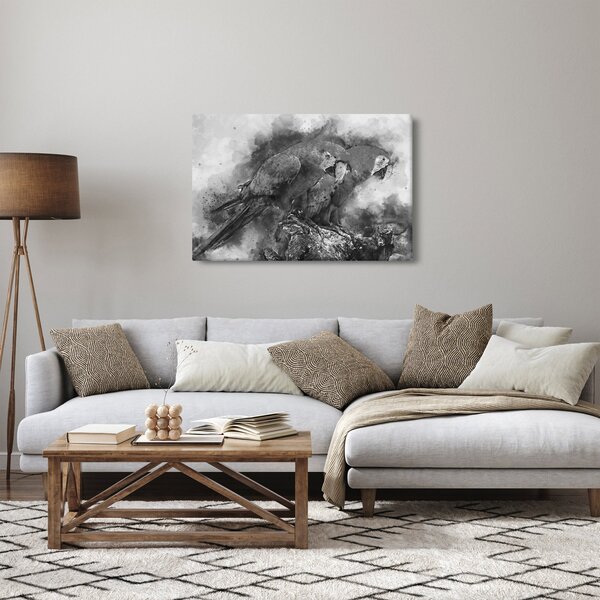 Kép - Akvarell papagájok (90x60 cm)