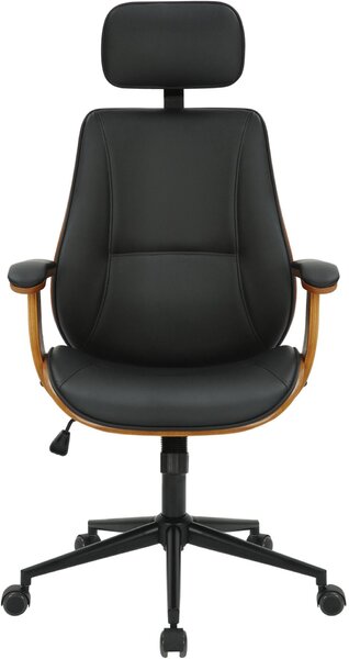 Lugo modern irodai forgószék műbőr dió-fekete 323591