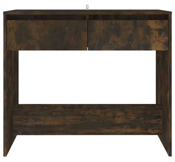 Füstös tölgy színű szerelt fa dohányzóasztal 89x41x76,5 cm