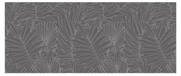 Kép - Szürke pálmalevelek (120x50 cm)