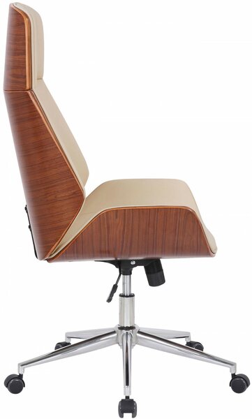 Varel modern irodai forgószék krém-dió 314570