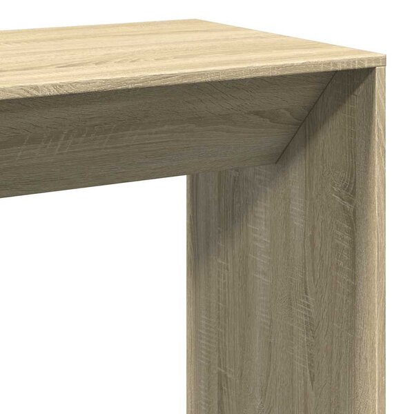 Sonoma tölgy színű szerelt fa bárasztal 102 x 50 x 103,5 cm