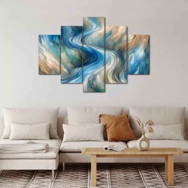 Kép - Absztrakt áramlat (150x105 cm)