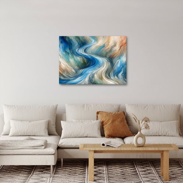 Kép - Absztrakt áramlat (70x50 cm)