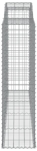 3 db íves horganyzott vas gabion kosár 300x50x180/200 cm