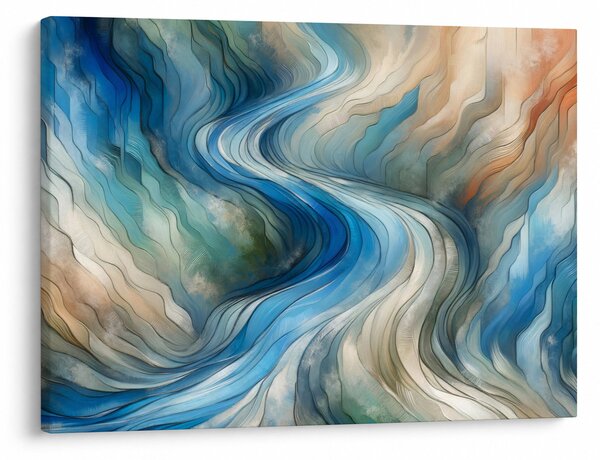 Kép - Absztrakt áramlat (70x50 cm)