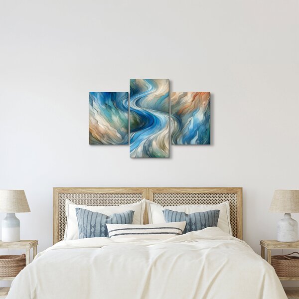 Kép - Absztrakt áramlat (90x60 cm)