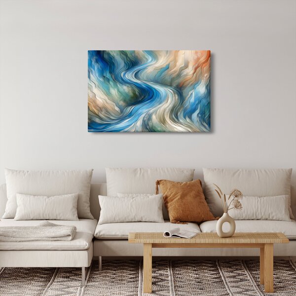 Kép - Absztrakt áramlat (90x60 cm)