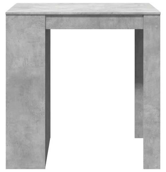 Betonszürke szerelt fa bárasztal 102 x 70 x 103,5 cm