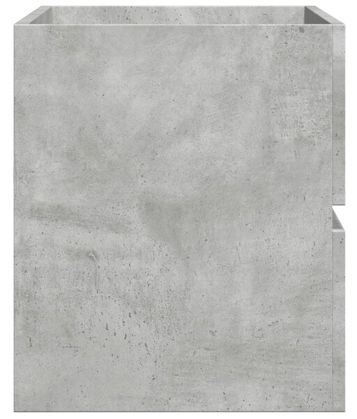 Betonszürke szerelt fa függő fürdőszobaszekrény 80x38,5x45 cm