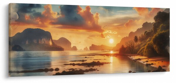 Kép - Kilátás a partról (120x50 cm)