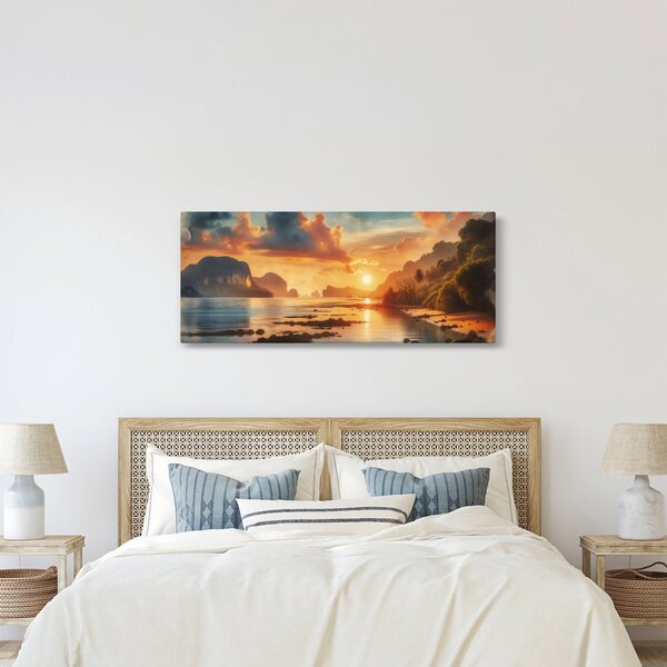 Kép - Kilátás a partról (120x50 cm)
