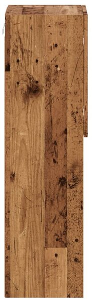 Antik fa színű TV-szekrény LED-lámpákkal 30,5 x 30 x 102 cm
