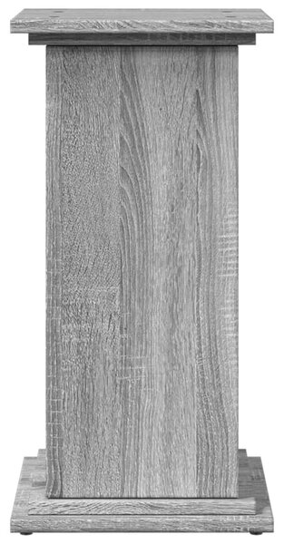 Szürke sonoma szerelt fa bemutatóállvány tárolóval 31x30x60 cm