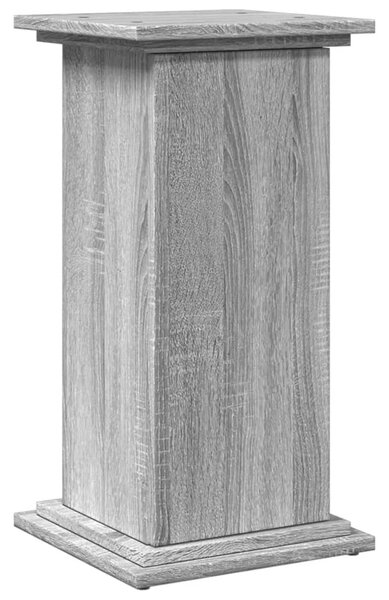 Szürke sonoma szerelt fa bemutatóállvány tárolóval 31x30x60 cm