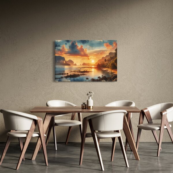Kép - Kilátás a partról (90x60 cm)